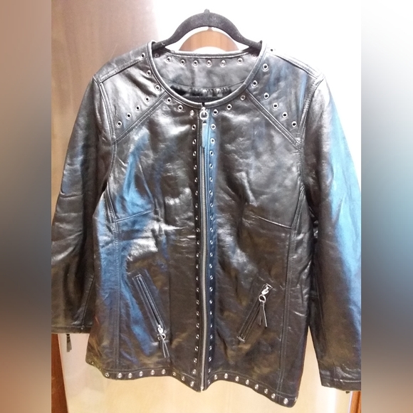 Bradley bayou genuine leather jacket Black size XL - Picture 2 of 4